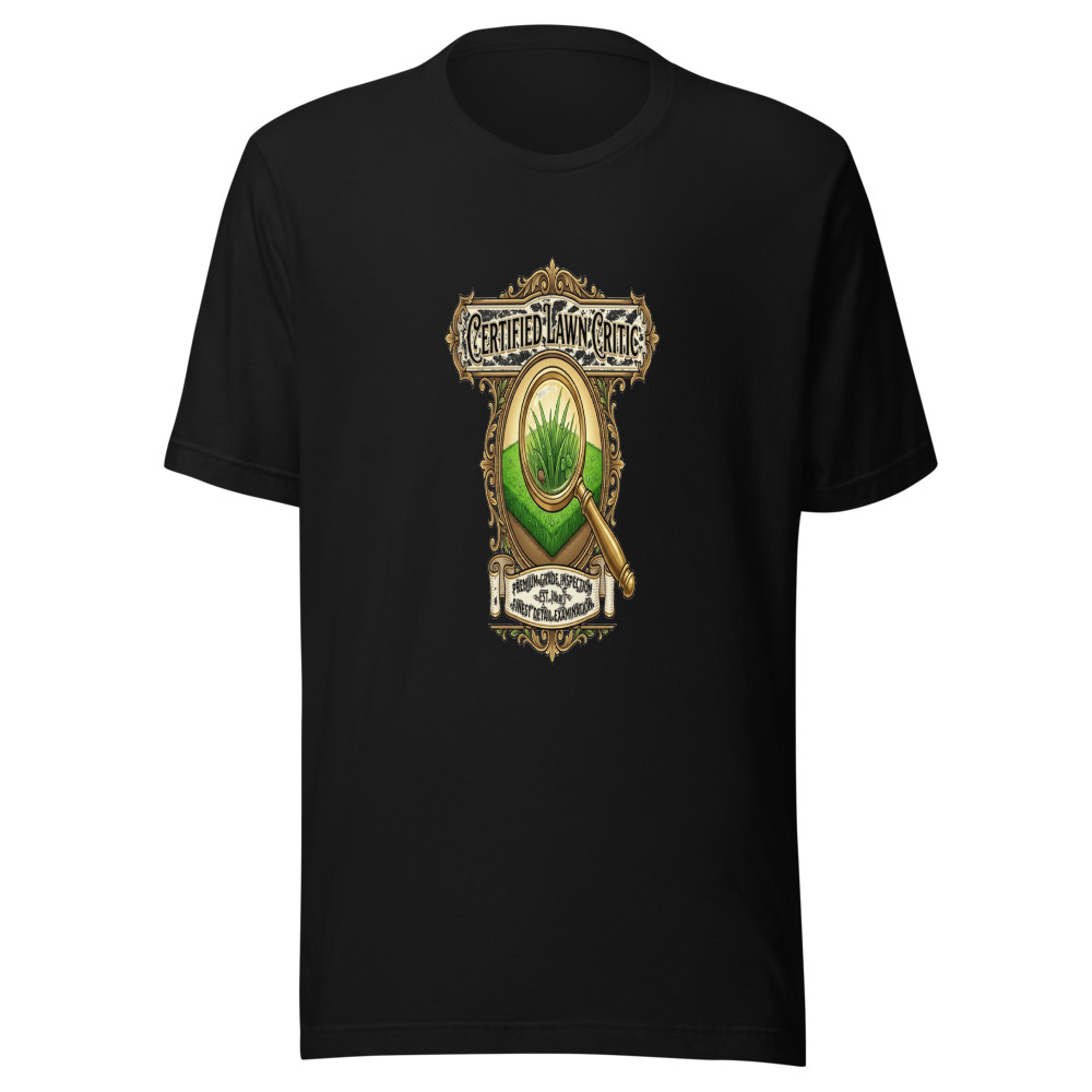 Certified Lawn Critic - tshirt