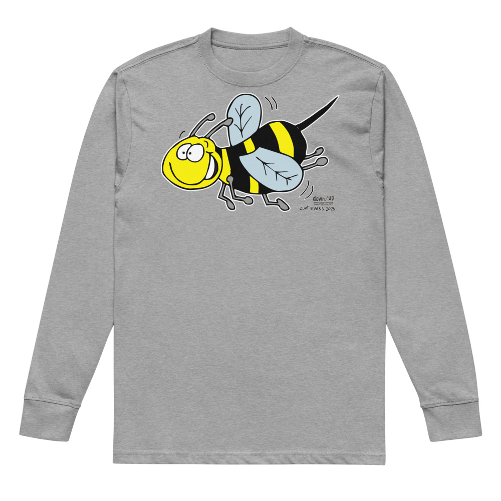Bumblebee — Men's Long sleeve T-shirt (Carbon Grey)