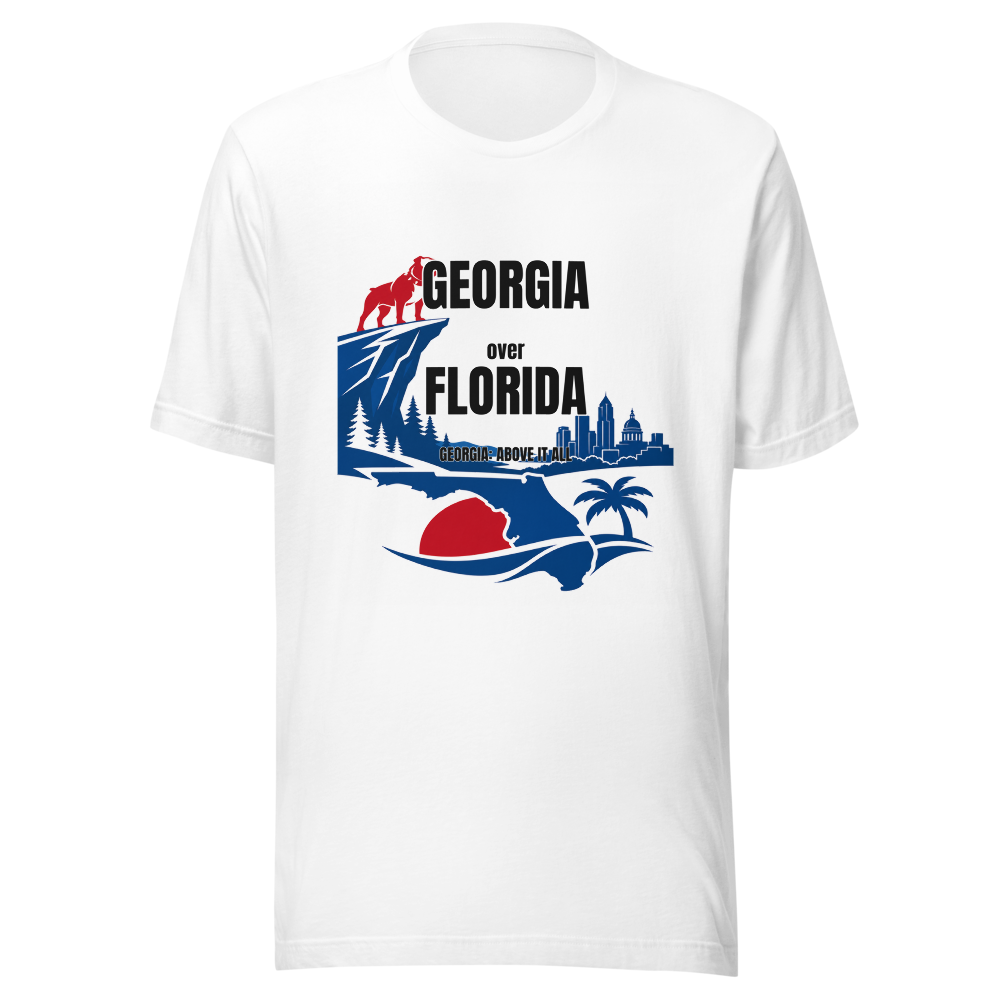Georgia Over Florida tee — Georgia: Above It All