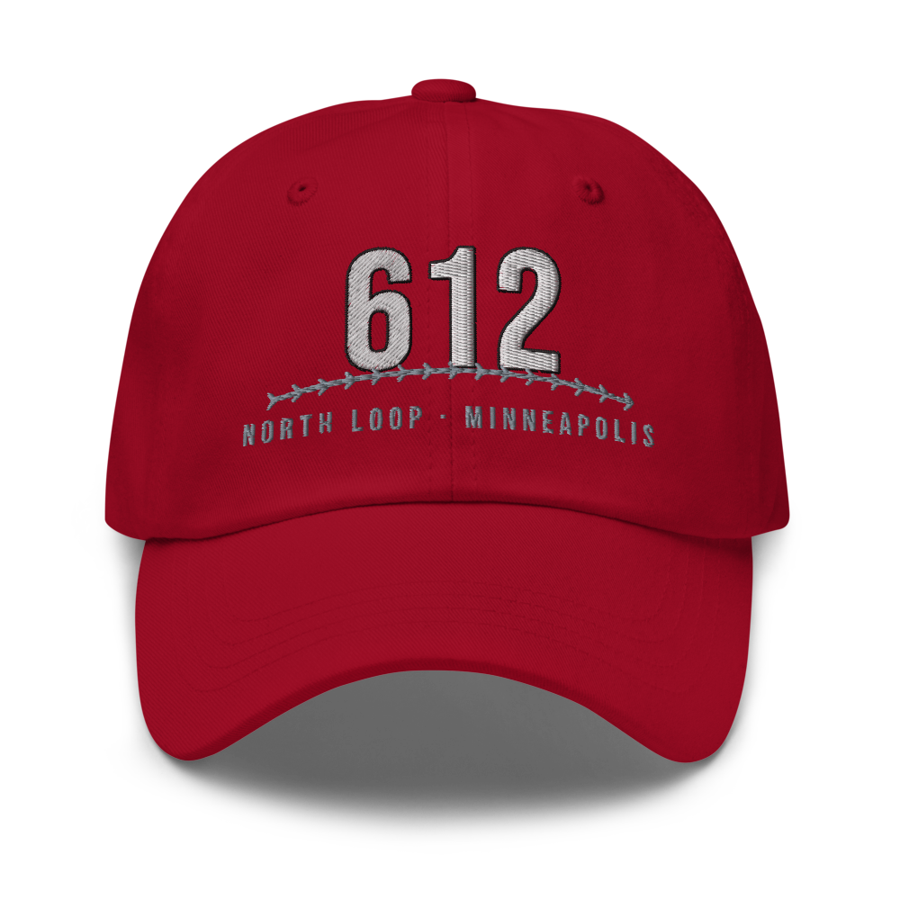 Minneapolis 612 North Loop Baseball — Cranberry Hat