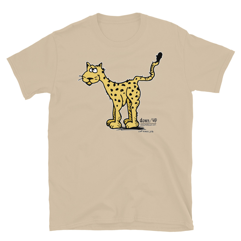 Cheetah — Form Fitting Unisex T-Shirt (Sand)