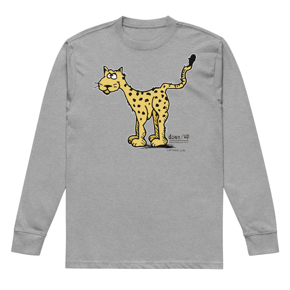 Cheetah — Men's Long sleeve T-shirt (Carbon Grey)