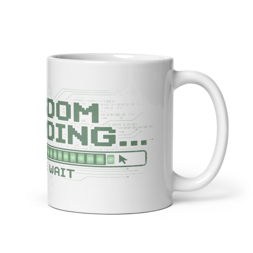 Wisdom Loading... Please Wait - mug