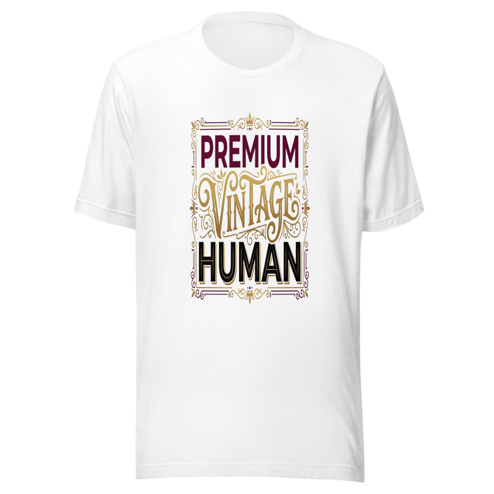 Premium Vintage Human - tshirt