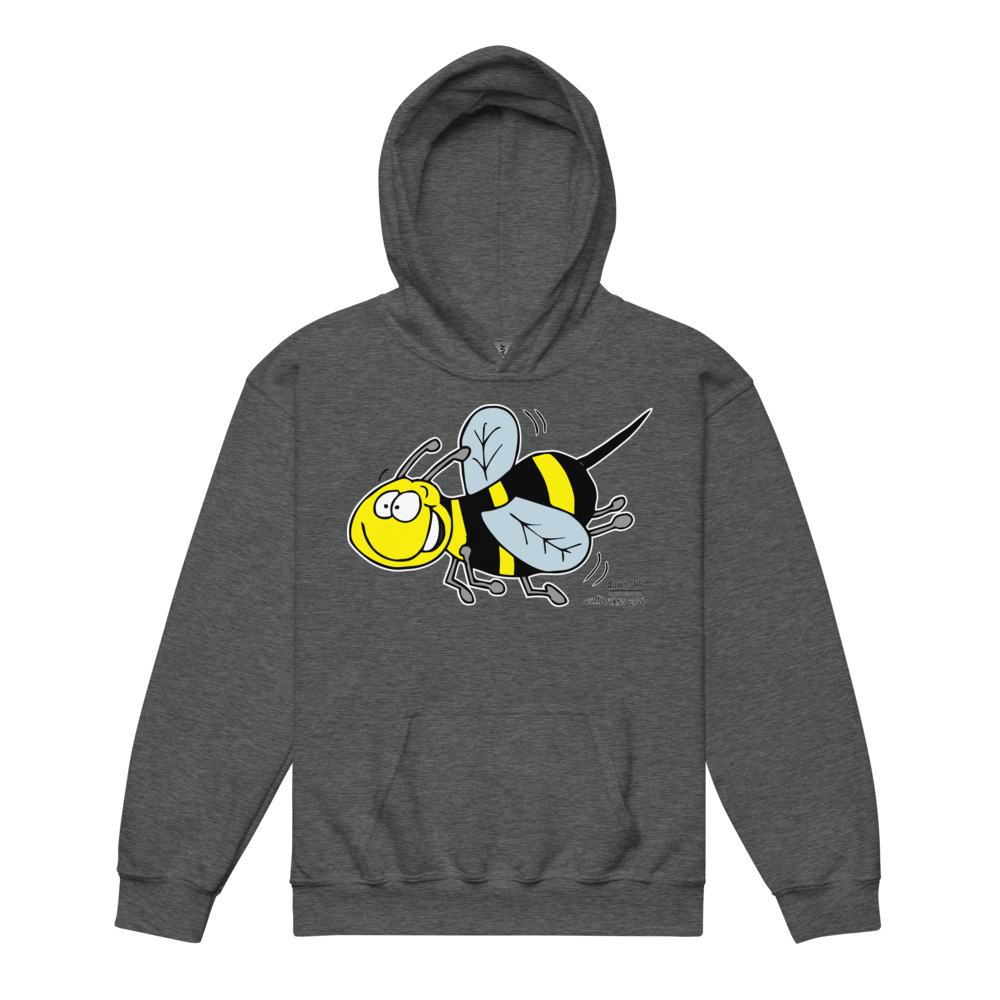 Bumblebee — Youth Hoodie Sweatshirt (Dark Heather)