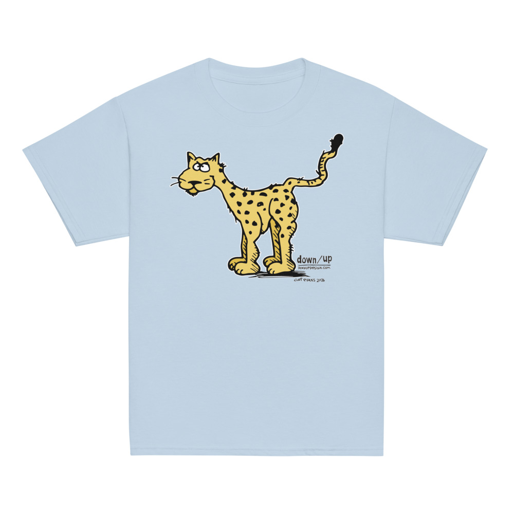 Cheetah — Youth Classic T-shirt (Light Blue)